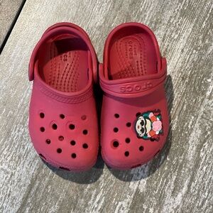 CROCS Red Water Shoes with Ventilation and Comfort